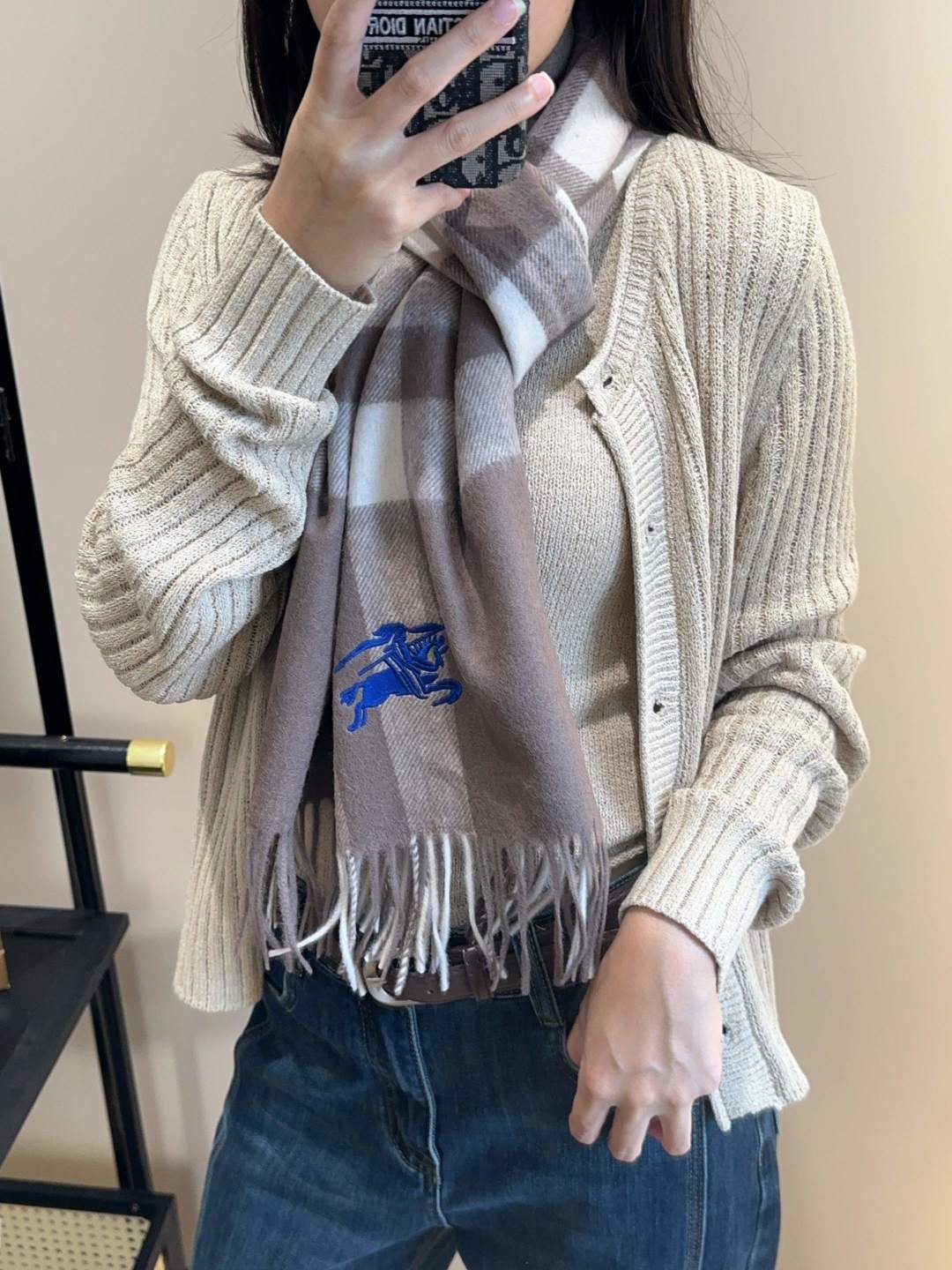 BURBERRY 26S SCARF 180CM IN CASHMERE 192543