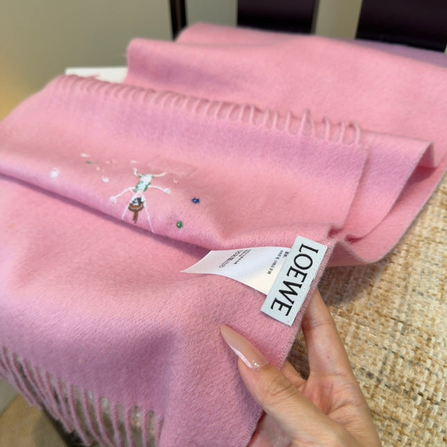 LOEWE 26S SCARF 180 IN CASHMERE WOOL 196363