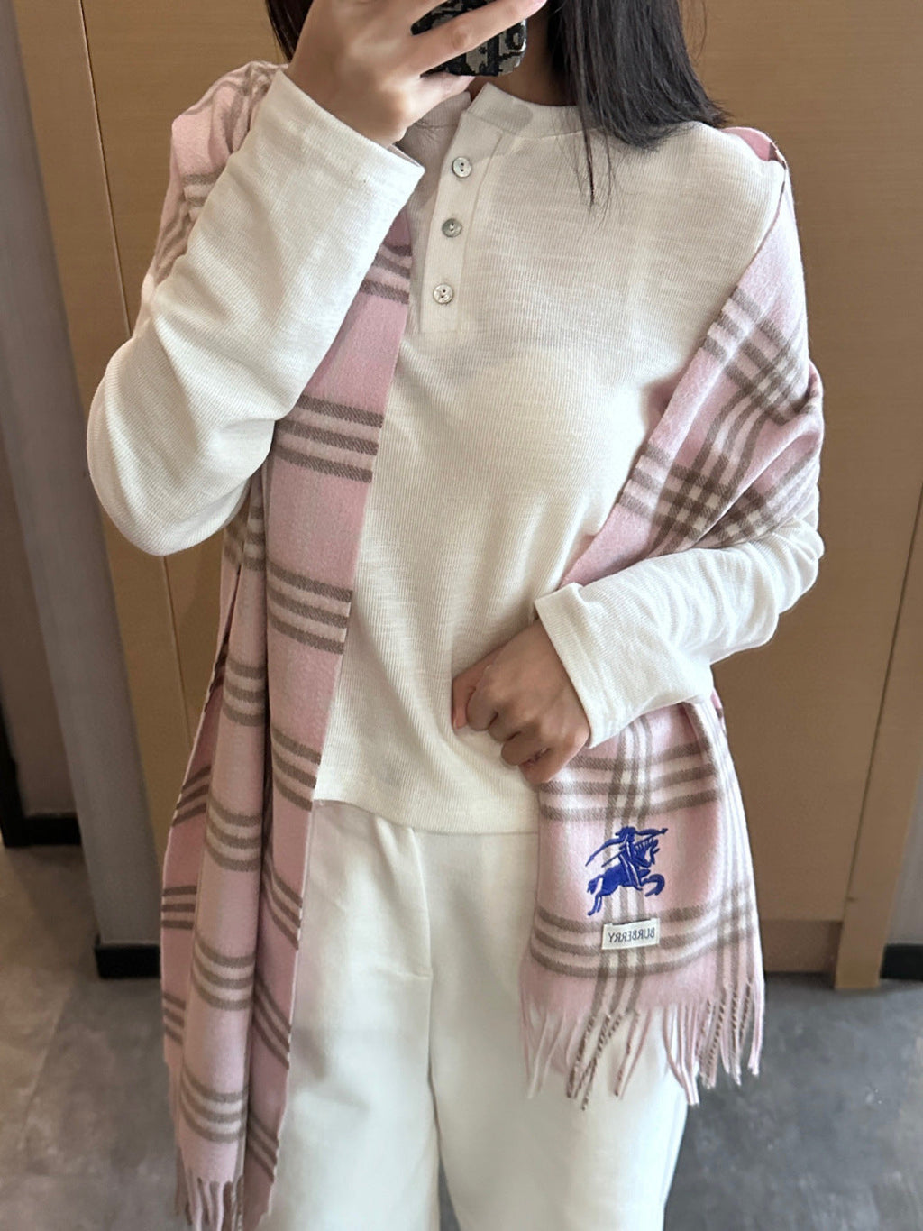 BURBERRY 26S SCARF 180CM IN CASHMERE 215215