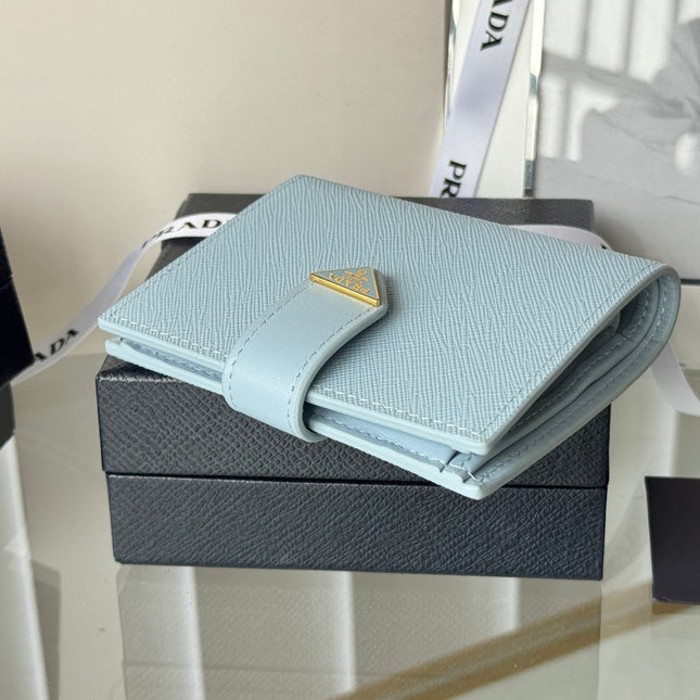 PRADA 26S WALLET 11.2 IN BLUE SALLIANO