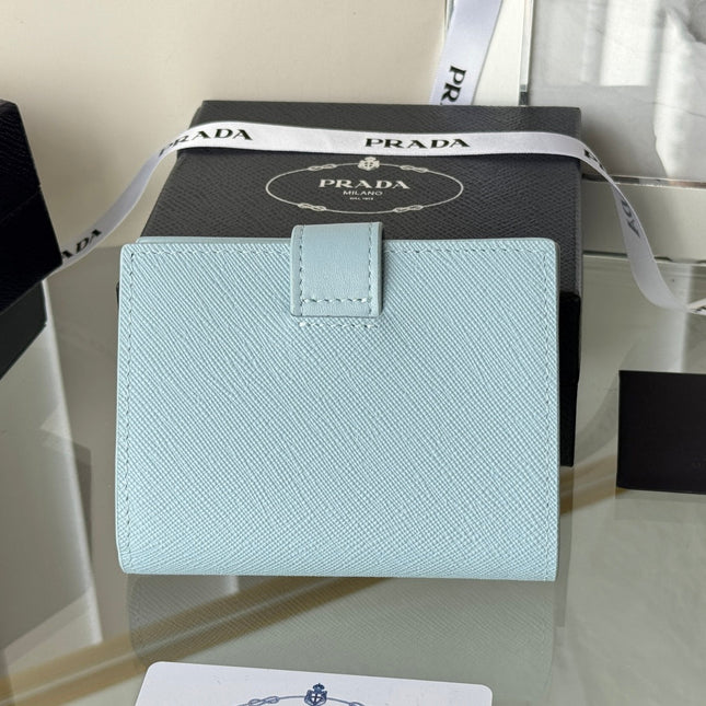 PRADA 26S WALLET 11.2 IN BLUE SALLIANO