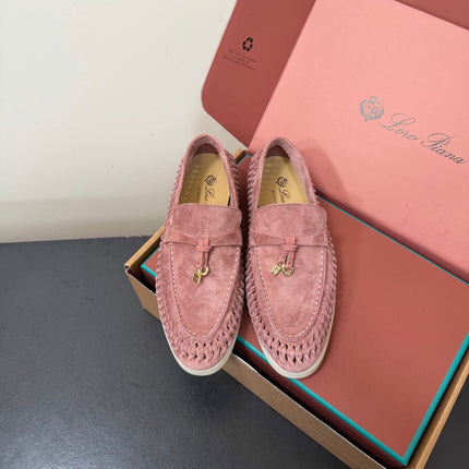 LP 26S CHARM LOAFERS IN DUSTY PINK SUEDE