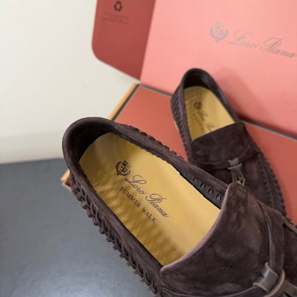 LP 26S CHARM LOAFERS IN PURPLISH BROWN SUEDE