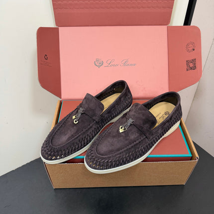 LP 26S CHARM LOAFERS IN PURPLISH BROWN SUEDE