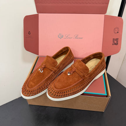 LP 26S CHARM LOAFERS IN RUST BROWN SUEDE