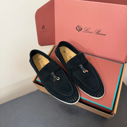 LP 26S CHARM LOAFERS IN BLACK SUEDE