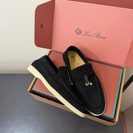 LP 26S CHARM LOAFERS IN BLACK SUEDE