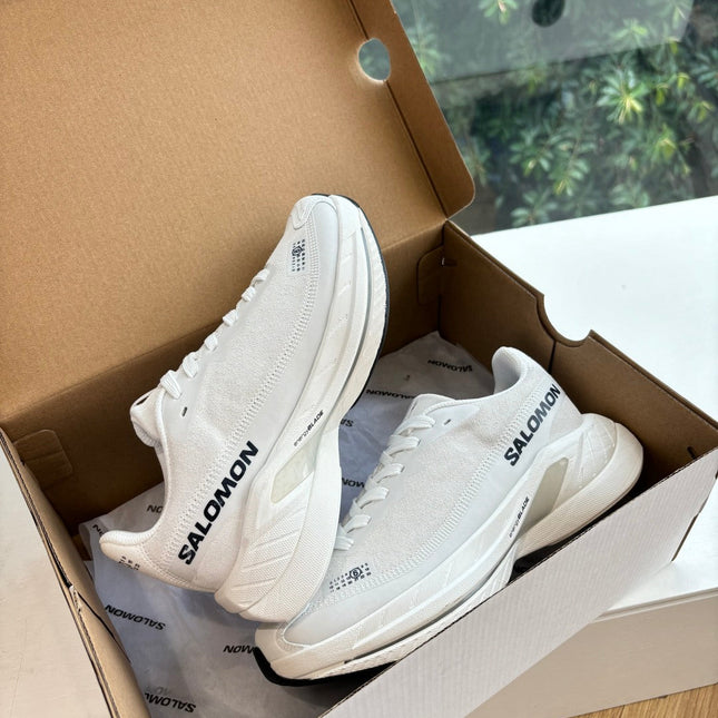 ALO 25S SALOMON SPECTUR SNEAKER IN WHITE FABRIC