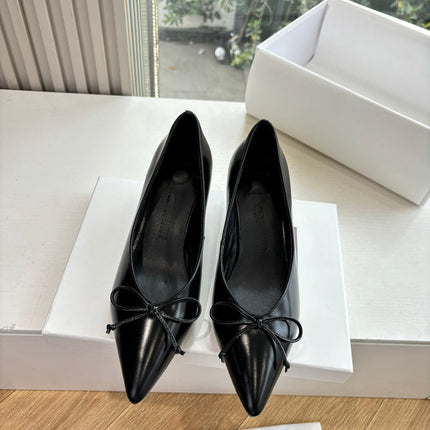 JACQUEMUS 26S HIGH HEELS 35 MM IN BLACK CALFSKIN