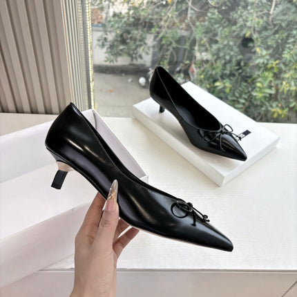 JACQUEMUS 26S HIGH HEELS 35 MM IN BLACK CALFSKIN