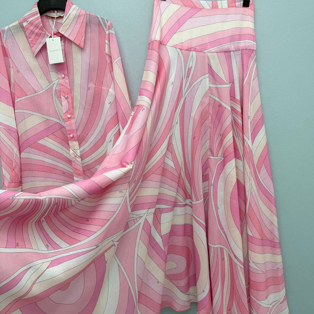 ZIMMERMANN 26S SHIRT AND SKIRT SET STYLE 115