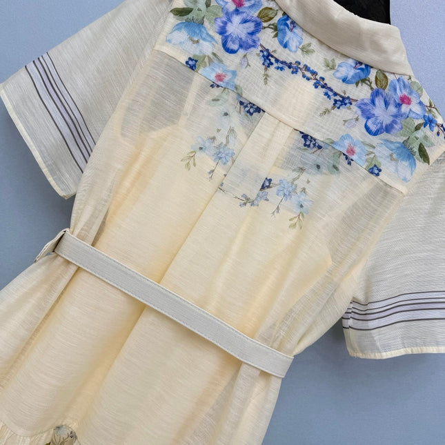 ZIMMERMANN 26S SHORT-SLEEVE SHIRT DRESS STYLE 108