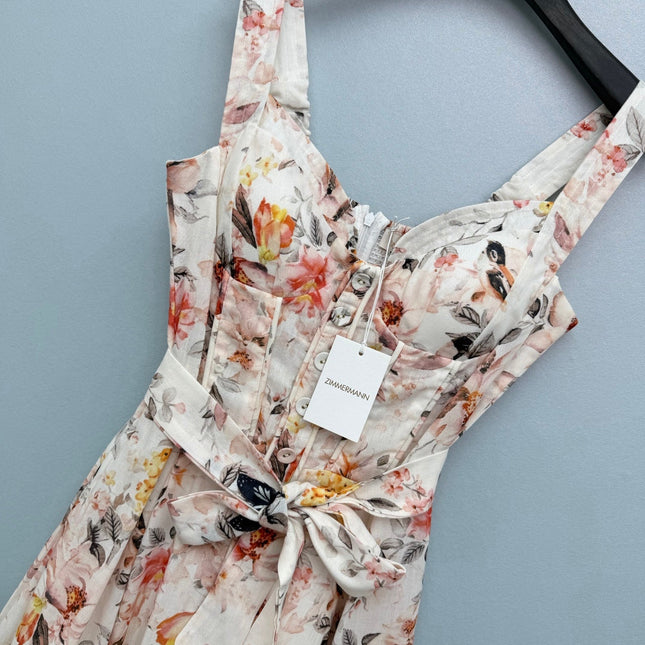 ZIMMERMANN 26S WAIST-CINCHED DRESS STYLE 95
