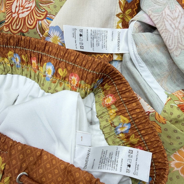 ZIMMERMANN 26S SHIRT AND SHORTS SET STYLE 77