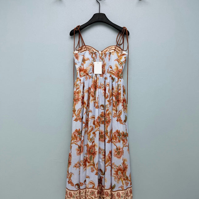 ZIMMERMANN 26S PATTERNED MIDI DRESS STYLE 76