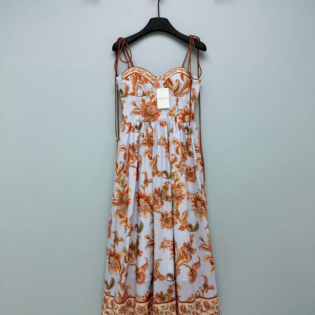 ZIMMERMANN 26S PATTERNED MIDI DRESS STYLE 76