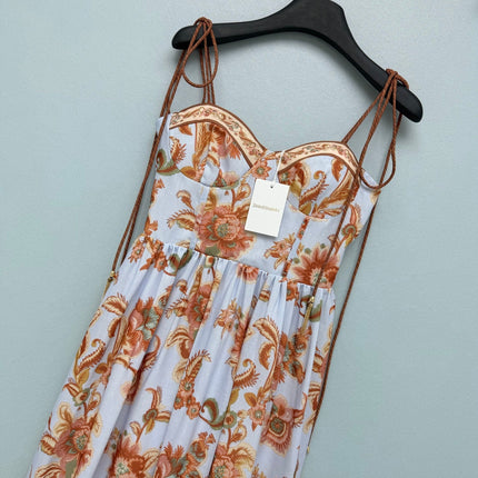 ZIMMERMANN 26S PATTERNED MIDI DRESS STYLE 76