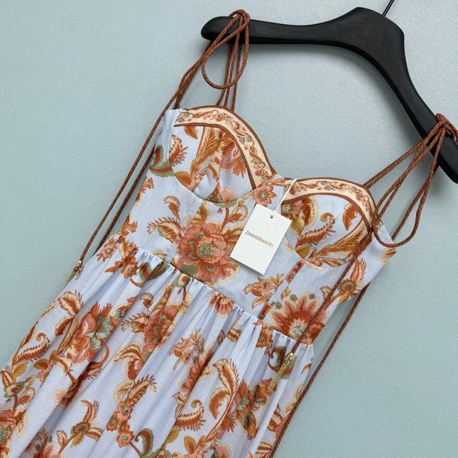 ZIMMERMANN 26S PATTERNED MIDI DRESS STYLE 76