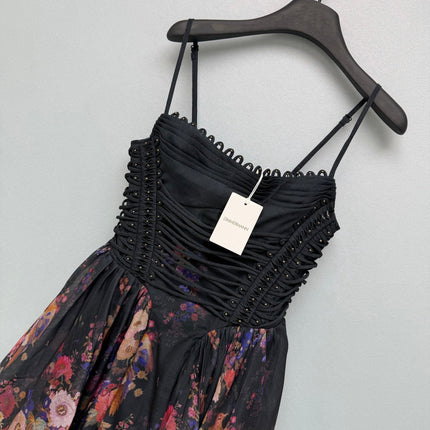 ZIMMERMANN 26S PATTERNED CAMI DRESS STYLE 66