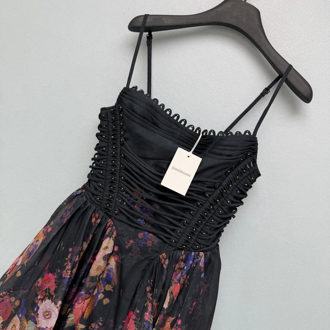 ZIMMERMANN 26S PATTERNED CAMI DRESS STYLE 66