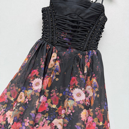 ZIMMERMANN 26S PATTERNED CAMI DRESS STYLE 66