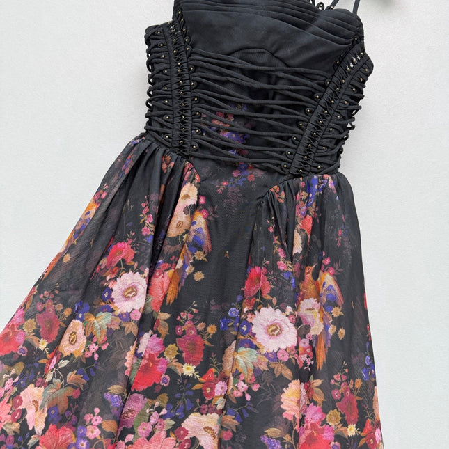 ZIMMERMANN 26S PATTERNED CAMI DRESS STYLE 66