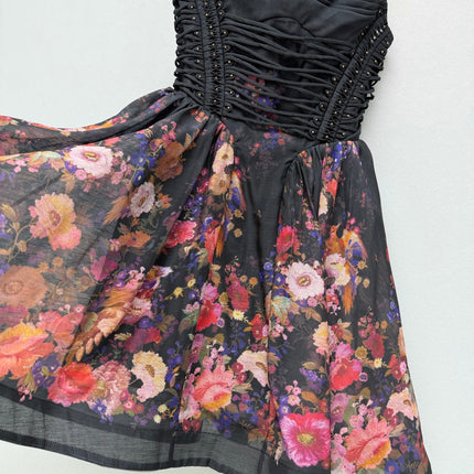ZIMMERMANN 26S PATTERNED CAMI DRESS STYLE 66