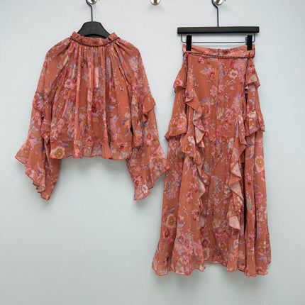 ZIMMERMANN 26S TOP AND SKIRT SET STYLE 64