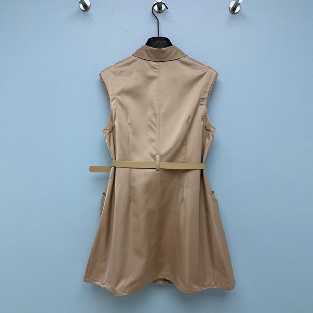PRADA 26S SLEEVELESS COLLARED DRESS STYLE 868