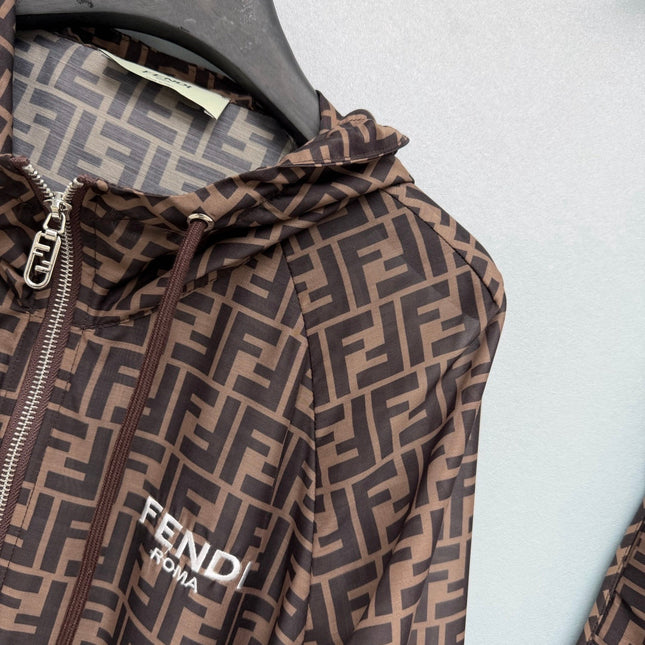 FENDI 26S HOODED JACKET & SHORTS SET 007