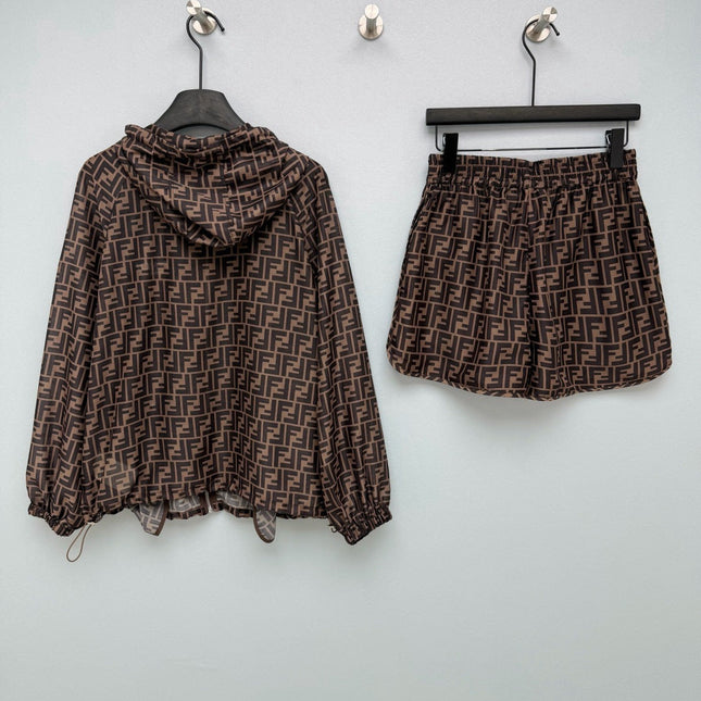 FENDI 26S HOODED JACKET & SHORTS SET 007