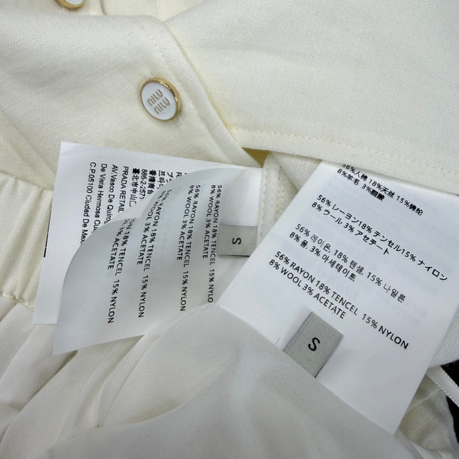 MIUMIU 26S TOP AND SKIRT SET STYLE 1083