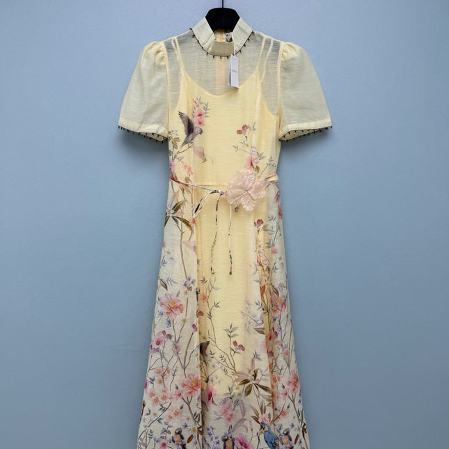 ZIMMERMANN 26S BEADED COLLAR DRESS STYLE 33