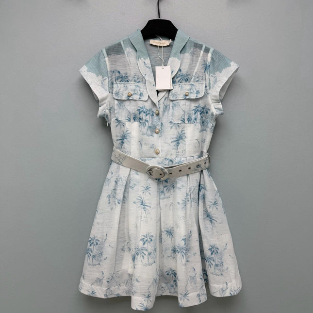 ZIMMERMANN 26S SLEEVELESS DRESS WITH BELT STYLE 30