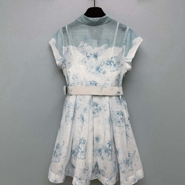 ZIMMERMANN 26S SLEEVELESS DRESS WITH BELT STYLE 30