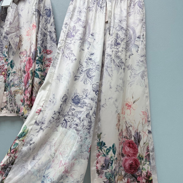 ZIMMERMANN 26S SHIRT AND LONG PANTS SET STYLE 31