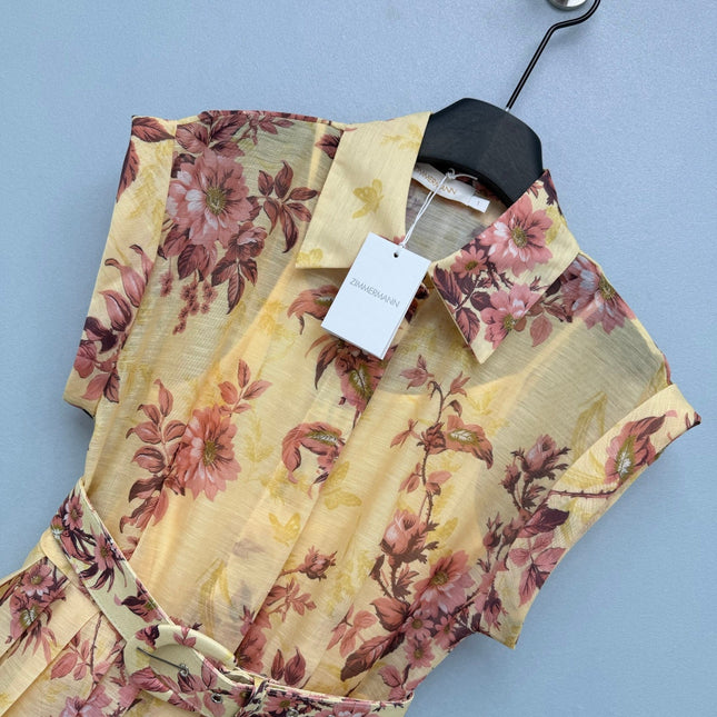 ZIMMERMANN 26S SLEEVELESS DRESS WITH BELT STYLE 29
