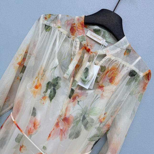ZIMMERMANN 26S CHIFFON MAXI DRESS STYLE 27