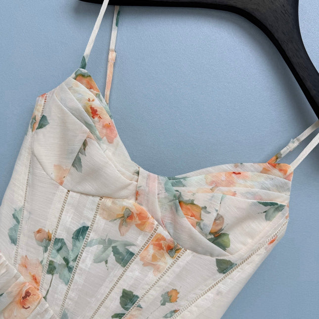 ZIMMERMANN 26S FLORAL SPAGHETTI STRAP DRESS STYLE 23