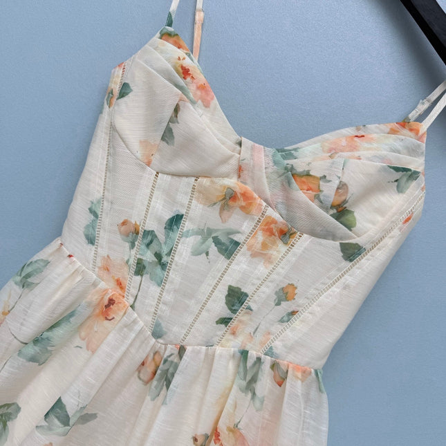 ZIMMERMANN 26S FLORAL SPAGHETTI STRAP DRESS STYLE 23