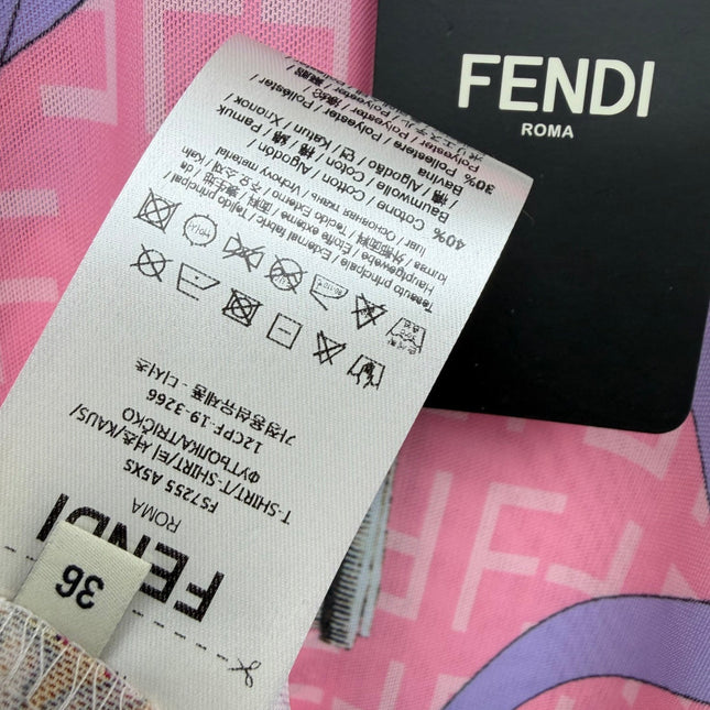 FENDI 26S SHORT SLEEVE MESH T-SHIRT 226