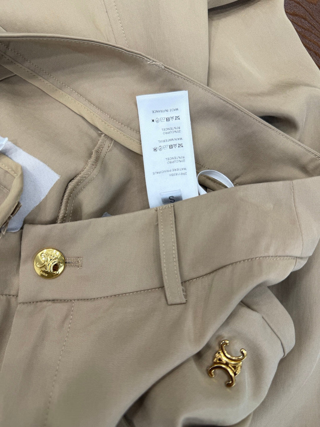 CELINE 26S HIGH-WAIST WIDE-LEG PANTS 401