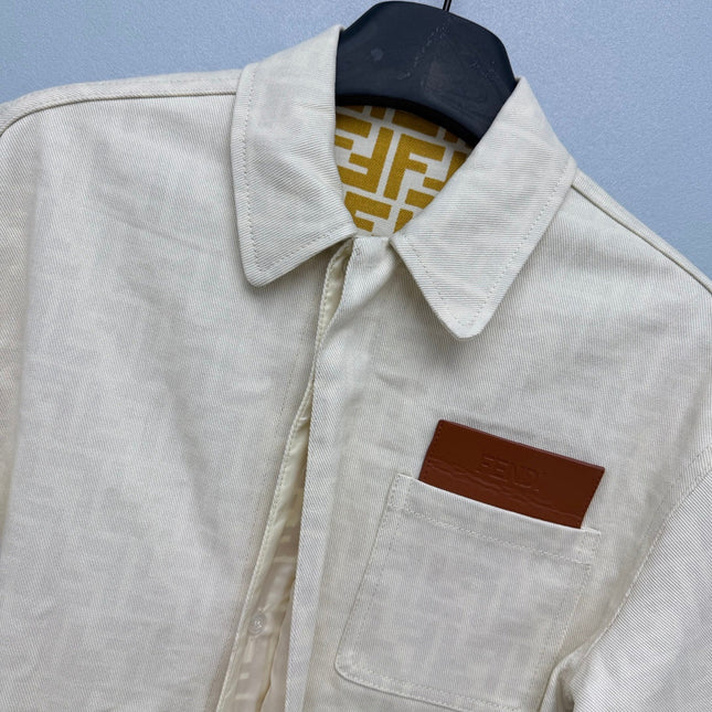 FENDI 26S SHORT-SLEEVE COLLARED DRESS 437