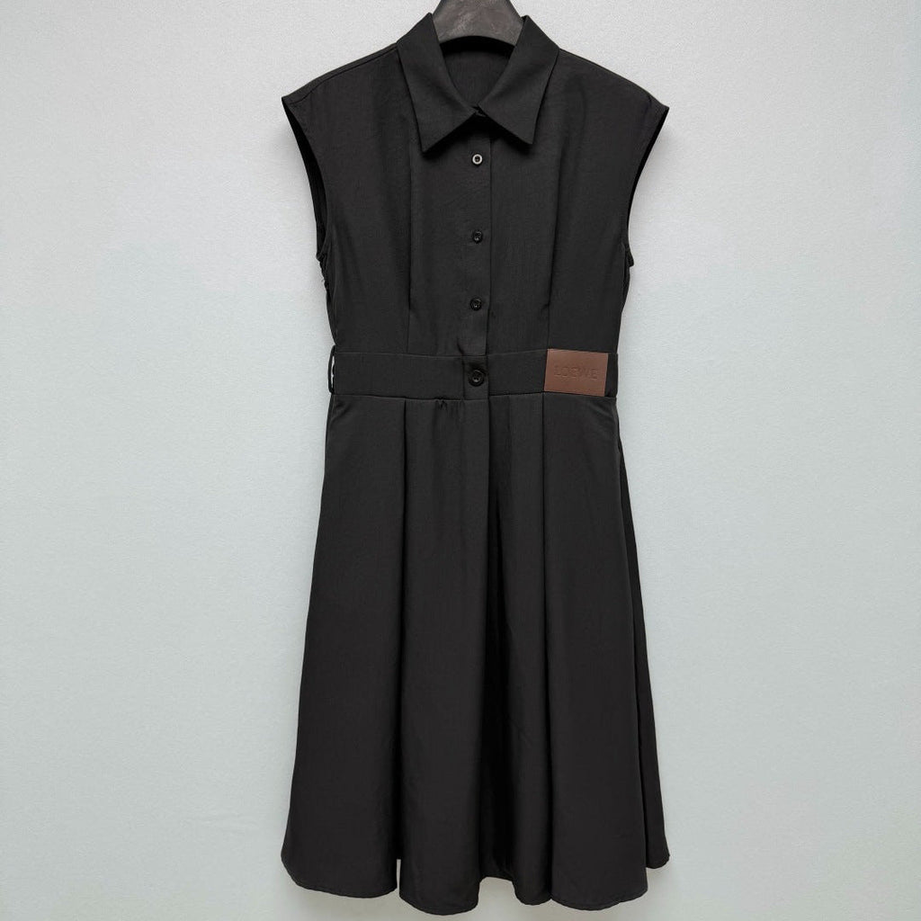 LOEWE 26S SLEEVELESS SHIRT DRESS 346