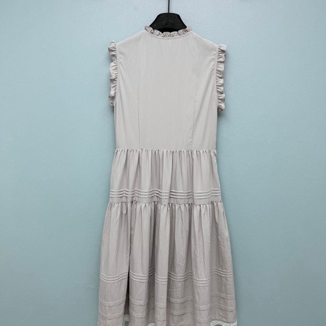 CHANEL 26S PLEATED SLEEVELESS DRESS STYLE 1128