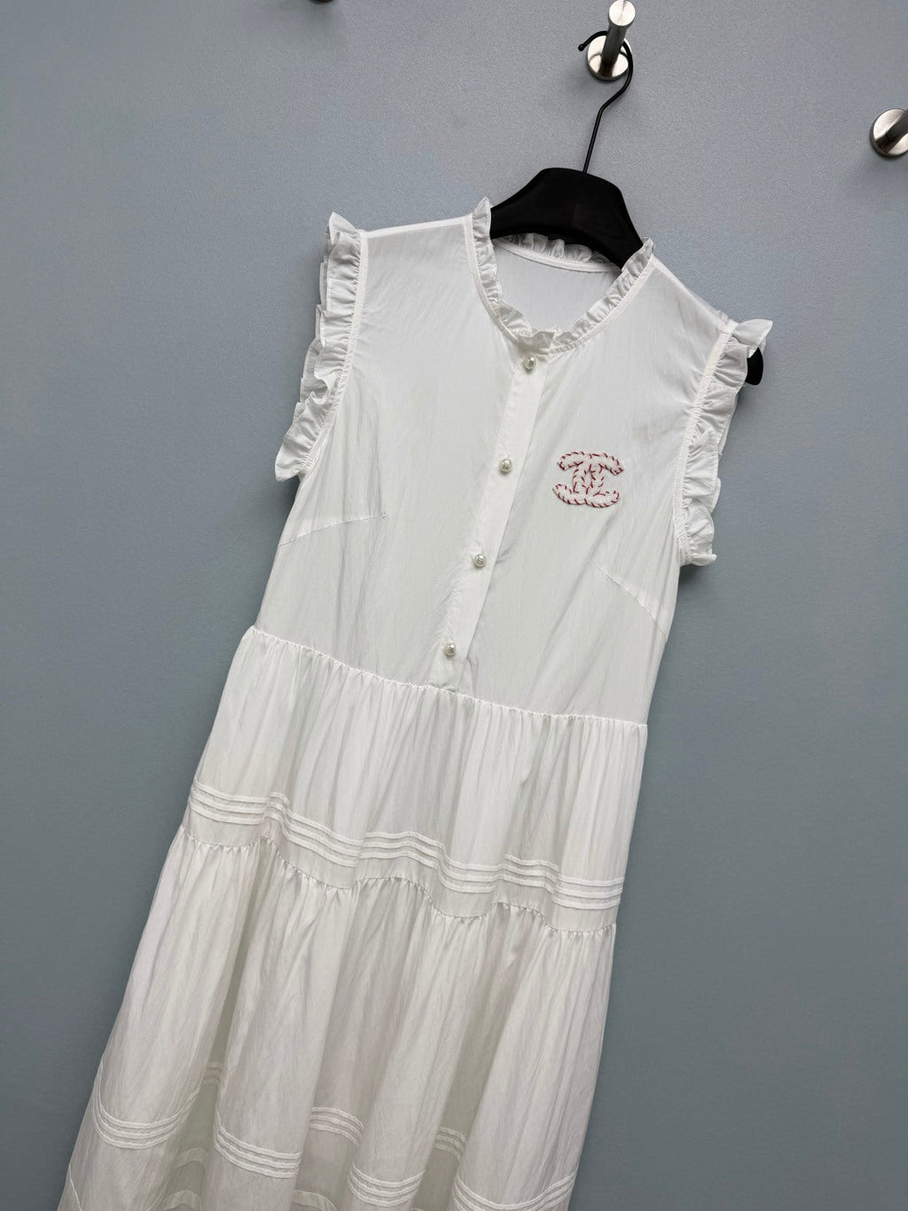 CHANEL 26S PLEATED SLEEVELESS DRESS STYLE 1127