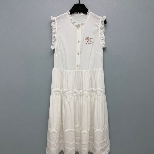 CHANEL 26S PLEATED SLEEVELESS DRESS STYLE 1127