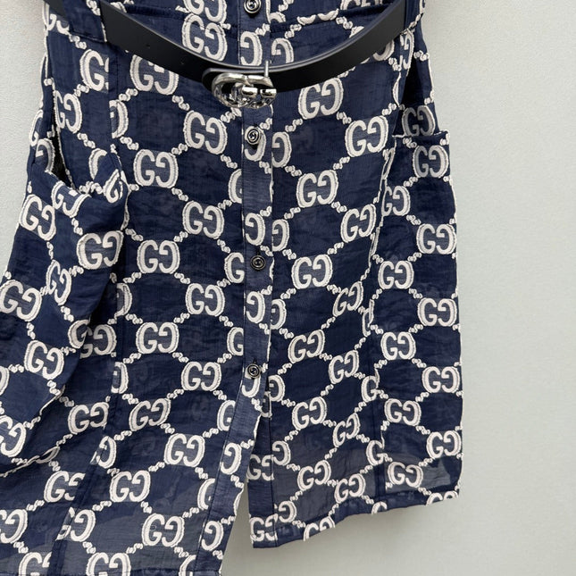 GUCCI 26S SLEEVELESS SHIRT DRESS 420