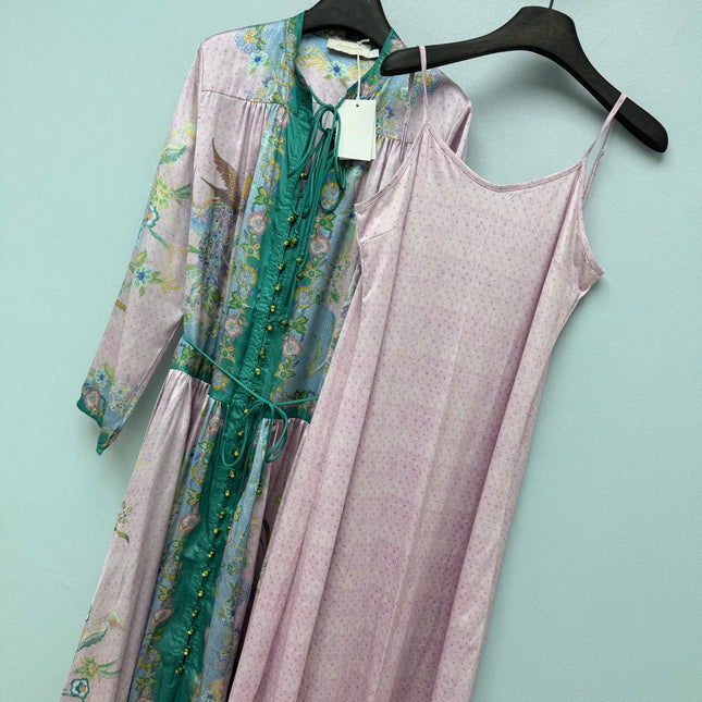 ZIMMERMANN 26 FLORAL PRINT LONG SLEEVE MIDI DRESS STYLE 226