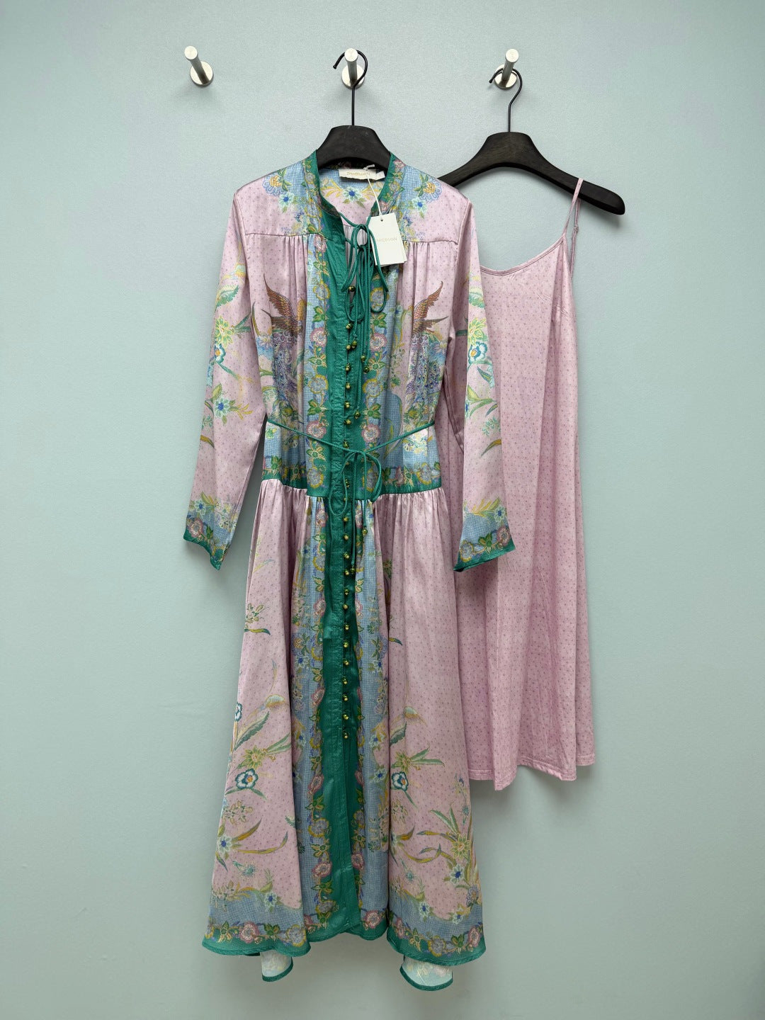ZIMMERMANN 26 FLORAL PRINT LONG SLEEVE MIDI DRESS STYLE 226